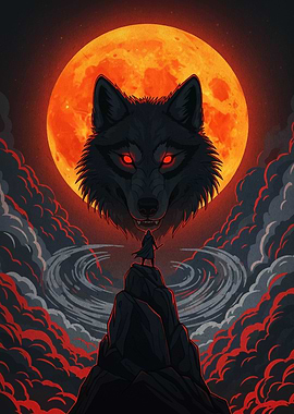 Wolf, Warrior, and the Crimson Moon