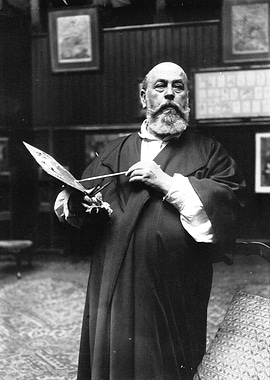 Black and White Portrait of Artist