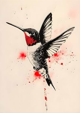 Ruby-throated hummingbird 1