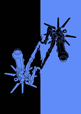 Ultrakill in Blue and Black