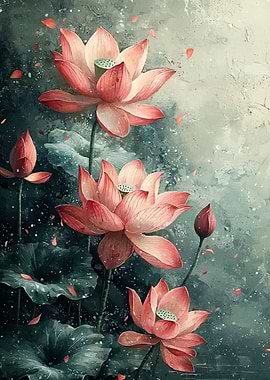 Elegant Lotus Flowers