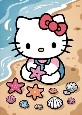 Cat Animal at the Beach