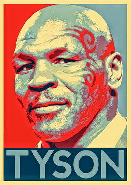 Mike Tyson Portrait Pop Art
