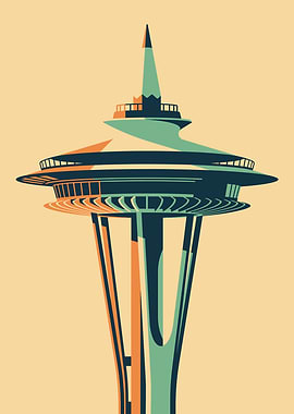 Space Needle Illustration