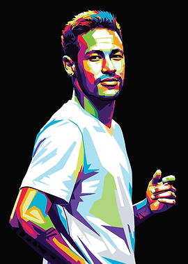 Neymar Pop Art Portrait