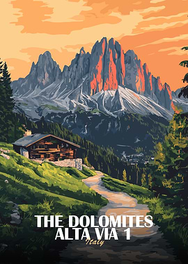 The Dolomites Alta Via 1, Italy