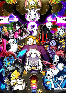 Undertale characters collage