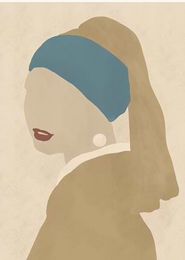 Girl with a Pearl Earring Illustration