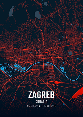 Zagreb City Map