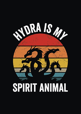 Hydra is my spirit animal retro design