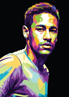 Neymar Jr. Pop Art Portrait