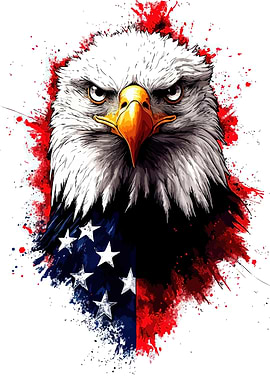 American Eagle Patriotic Art