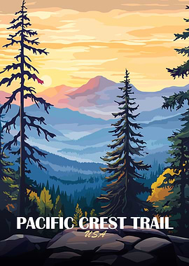 Pacific Crest Trail Landscape Art