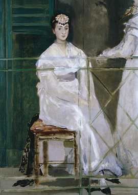 Young Woman in White by Manet