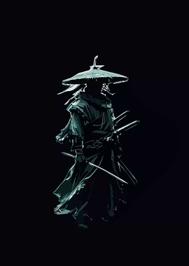 Samurai Warrior in Dark Ambience