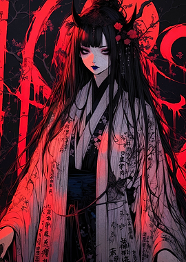 Demon Girl in Kimono