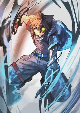 Kingdom Hearts Sora Dual Form Artwork