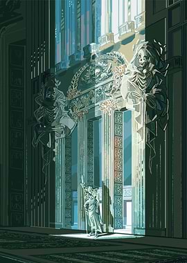 Guardian in Grand Hall Digital Art