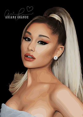 Ariana Grande Portrait Digital Art