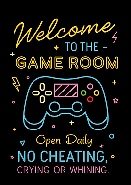 Welcome to the Game Room Sign
