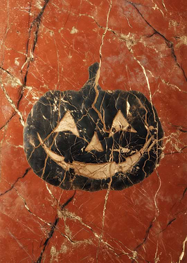Marble Jack O Lantern