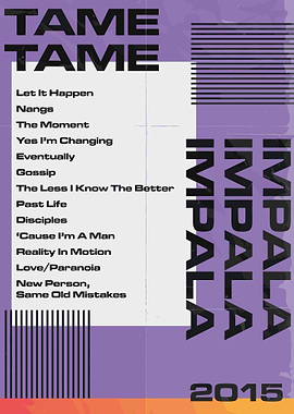 Tame Impala - Currents Album Art