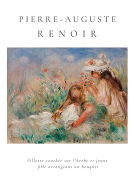 Renoir: Fillette couchée sur l'herbe
