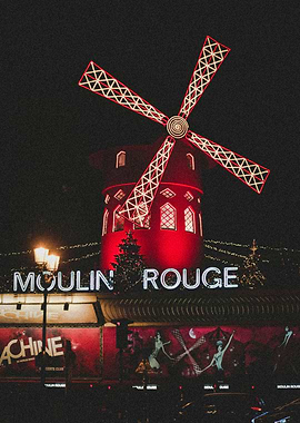 Moulin Rouge at Night
