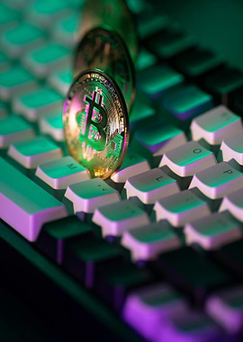 Bitcoin on Keyboard
