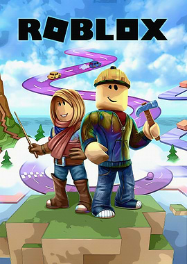 Roblox Characters on a Winding Road