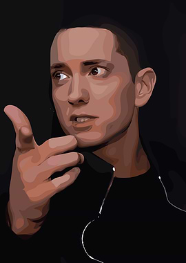 Eminem Portrait Digital Art