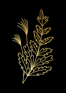 Golden Botanical Black