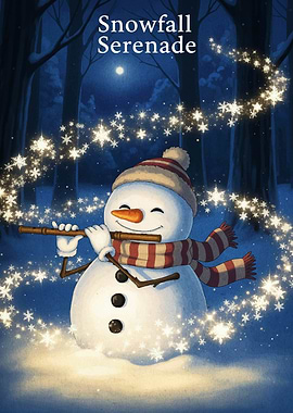 Snowman's Serenade in Winter Wonderland