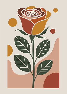 Abstract Rose Illustration