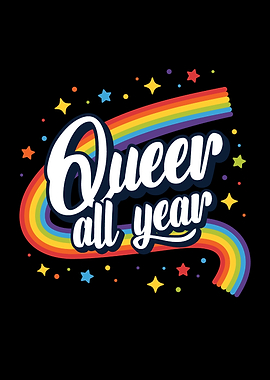 Queer All Year Pride Rainbow