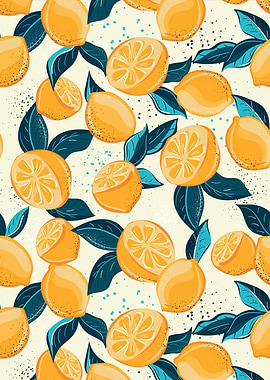 Lemon and Leaf Pattern