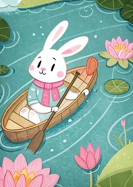 Rabbit in a Boat