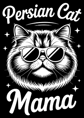 Persian Cat Mama Graphic