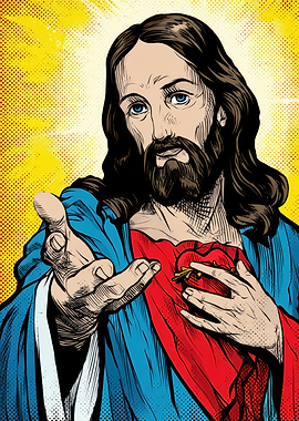 Jesus Christ Pop Art Illustration