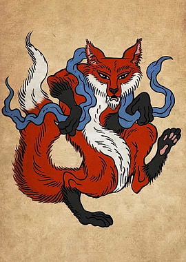 Nine-tailed Fox Illustration