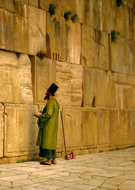 Man Praying at the Western Wall