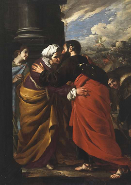 The Visitation painting by El Greco