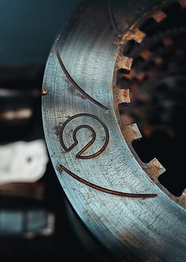 Close-up of a Rusty Brake Disc