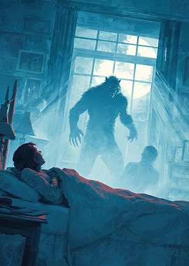 Werewolf Encounter in Bedroom
