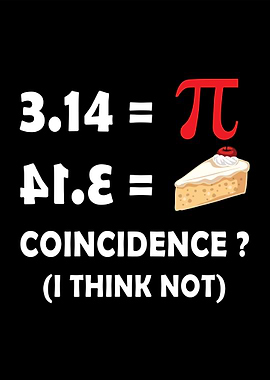 Pi Day Funny Coincidence Math Pun