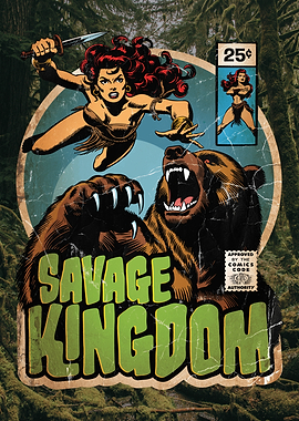 Savage Kingdom Comic Book Cover Art