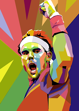 Rafael Nadal Pop Art Celebration