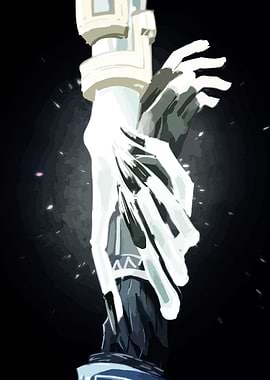 Glowing Hand in the Darkness