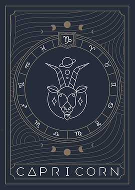 Capricorn Zodiac Sign Art