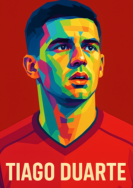 Tiago Duarte Portrait Pop Art